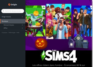 How origin.com looks like on a tablet such as an iPad.