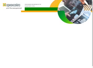 How oriondigital.ru looks like on a tablet such as an iPad.