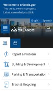 How orlando.gov looks like on a mobile device such as an iPhone.