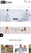 How ortdress.com looks like on a mobile device such as an iPhone.