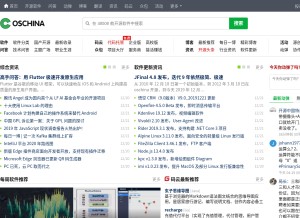 How oschina.net looks like on a tablet such as an iPad.
