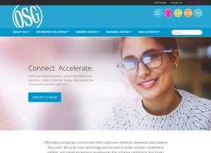 How osgbilling.com looks like on a tablet such as an iPad.