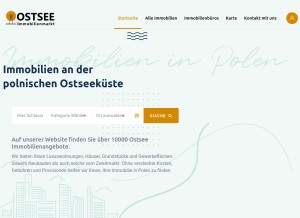 How ostsee-immobilienmarkt.de looks like on a tablet such as an iPad.