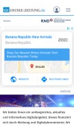 How ostsee-zeitung.de looks like on a mobile device such as an iPhone.