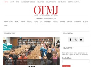 How otmj.com looks like on a tablet such as an iPad.