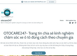 How otocare247.wordpress.com looks like on a tablet such as an iPad.