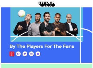 How otro.com looks like on a tablet such as an iPad.