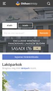 How otthonterkep.hu looks like on a mobile device such as an iPhone.