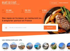 How ou-dejeuner.com looks like on a tablet such as an iPad.