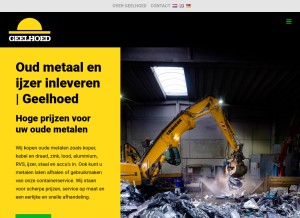 How oudmetaalhandel.nl looks like on a tablet such as an iPad.