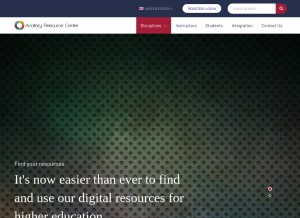 How oup-arc.com looks like on a tablet such as an iPad.