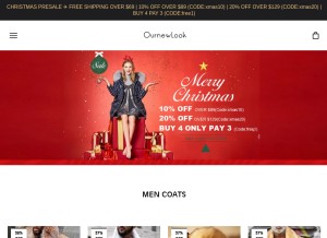 How ournewlook.com looks like on a tablet such as an iPad.