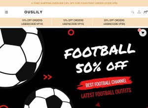 How ouslily.com looks like on a tablet such as an iPad.