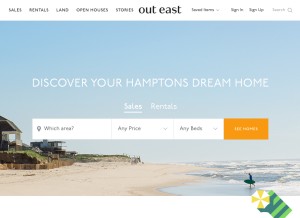 How outeast.com looks like on a tablet such as an iPad.