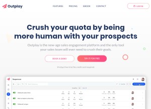 How outplayhq.com looks like on a tablet such as an iPad.