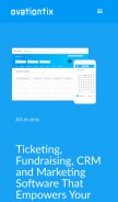 How ovationtix.com looks like on a mobile device such as an iPhone.