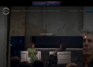 How ovationtv.com looks like on a tablet such as an iPad.