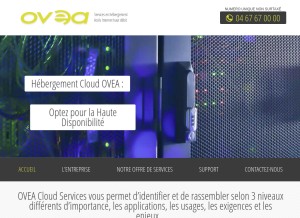 How ovea.com looks like on a tablet such as an iPad.