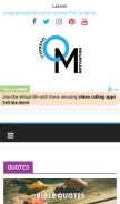 How overallmotivation.com looks like on a mobile device such as an iPhone.