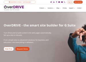 How overdrive.io looks like on a tablet such as an iPad.