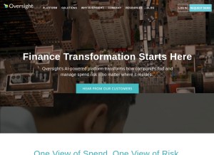 How oversightsystems.com looks like on a tablet such as an iPad.