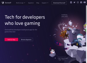 How overwolf.com looks like on a tablet such as an iPad.