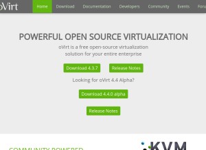 How ovirt.org looks like on a tablet such as an iPad.