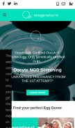 How ovogenebank.com looks like on a mobile device such as an iPhone.