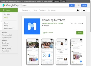 How ownershubsamsung.com looks like on a tablet such as an iPad.