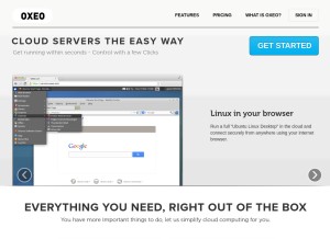 How oxeo.com looks like on a tablet such as an iPad.