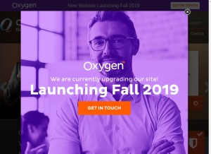 How oxygentechnical.com looks like on a tablet such as an iPad.