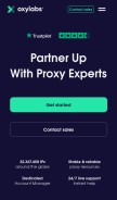 How oxylabs.io looks like on a mobile device such as an iPhone.