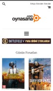 How oynasana.com looks like on a mobile device such as an iPhone.