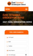 How ozelistanbuldireksiyondersi.com looks like on a mobile device such as an iPhone.