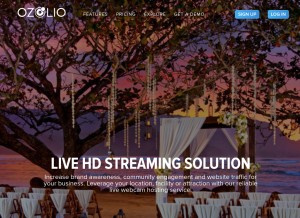 How ozolio.com looks like on a tablet such as an iPad.