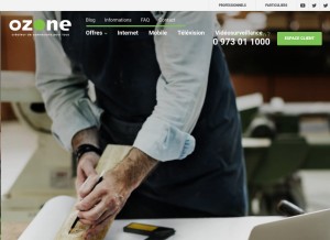 How ozone.net looks like on a tablet such as an iPad.