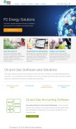 How p2energysolutions.com looks like on a mobile device such as an iPhone.