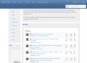 How p2pdl.com looks like on a tablet such as an iPad.