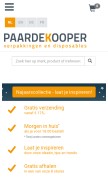 How paardekooper.nl looks like on a mobile device such as an iPhone.
