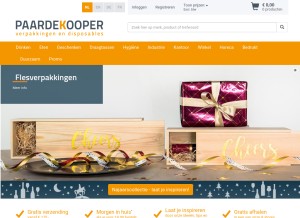 How paardekooper.nl looks like on a tablet such as an iPad.
