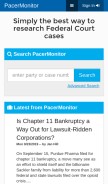 How pacermonitor.com looks like on a mobile device such as an iPhone.