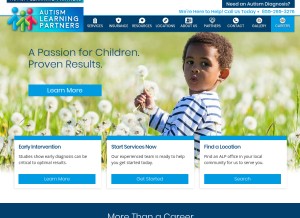 How pacificchild.com looks like on a tablet such as an iPad.