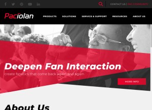 How paciolan.com looks like on a tablet such as an iPad.