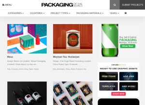 How packagingoftheworld.com looks like on a tablet such as an iPad.