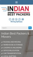 How packersjaipur.com looks like on a mobile device such as an iPhone.