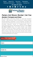 How packersmoversmumbaicity.in looks like on a mobile device such as an iPhone.