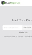 How packtrackplus.com looks like on a mobile device such as an iPhone.