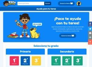 How pacoelchato.com looks like on a tablet such as an iPad.