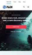 How padi.com looks like on a mobile device such as an iPhone.