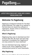 How pagalsong.mobi looks like on a mobile device such as an iPhone.